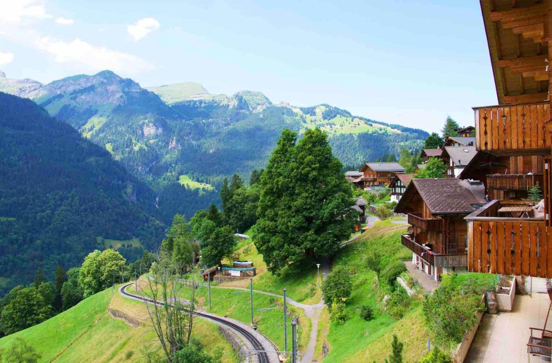 Holiday Flat #1, Chalet Aberot, Wengen, Switzerland ภายนอก รูปภาพ