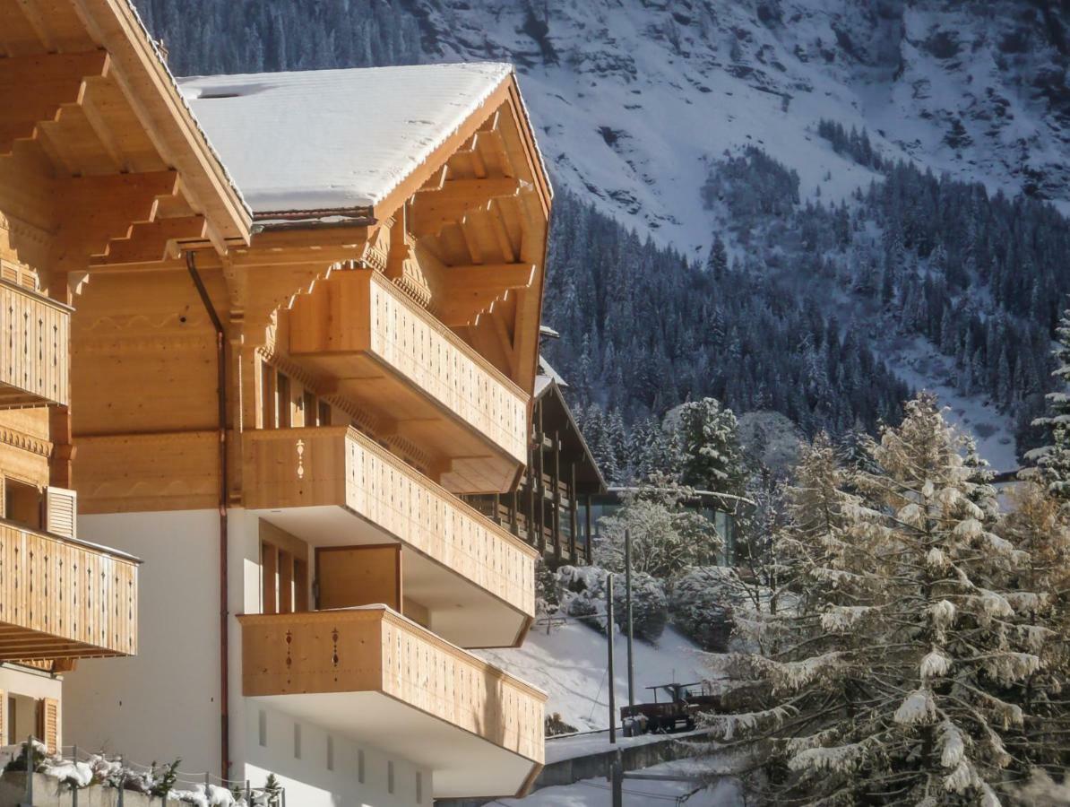 Holiday Flat #1, Chalet Aberot, Wengen, Switzerland ภายนอก รูปภาพ