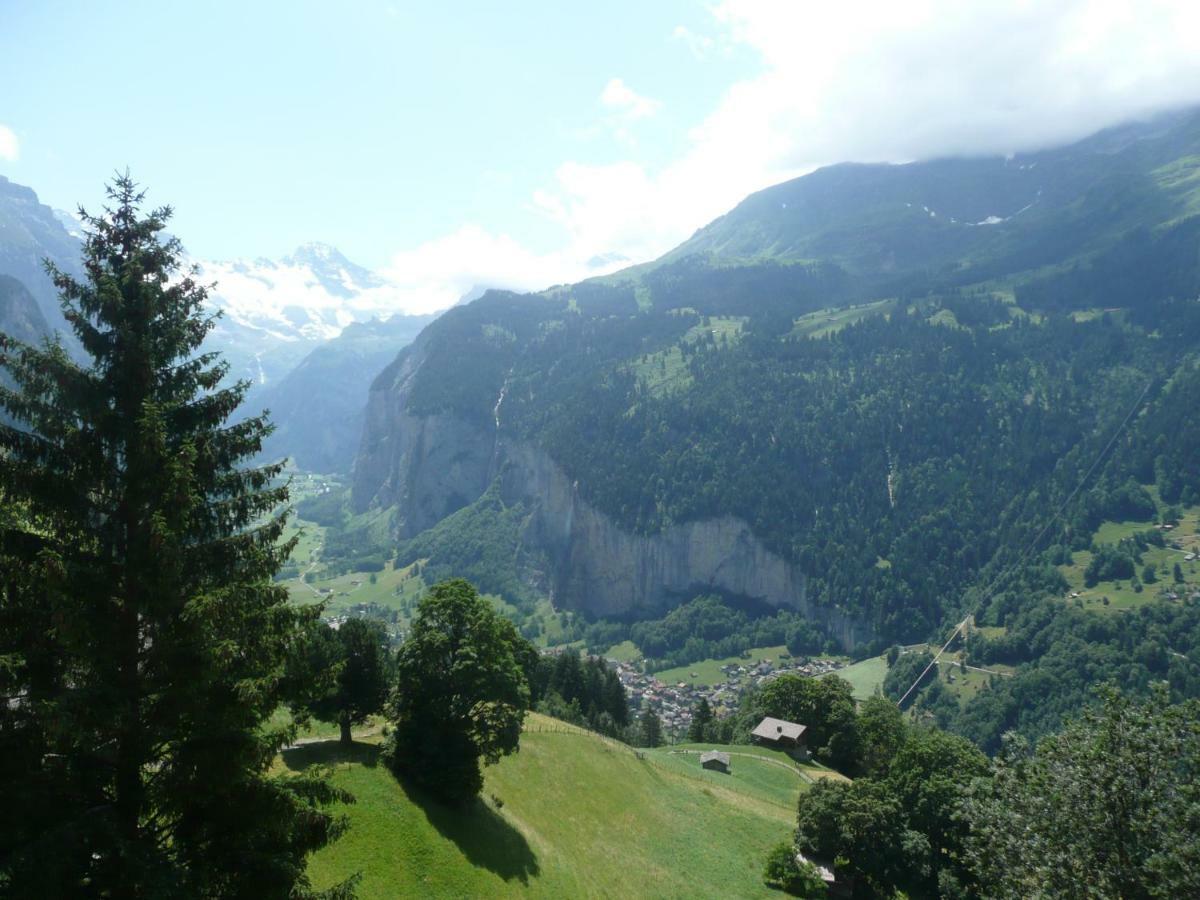 Holiday Flat #1, Chalet Aberot, Wengen, Switzerland ภายนอก รูปภาพ