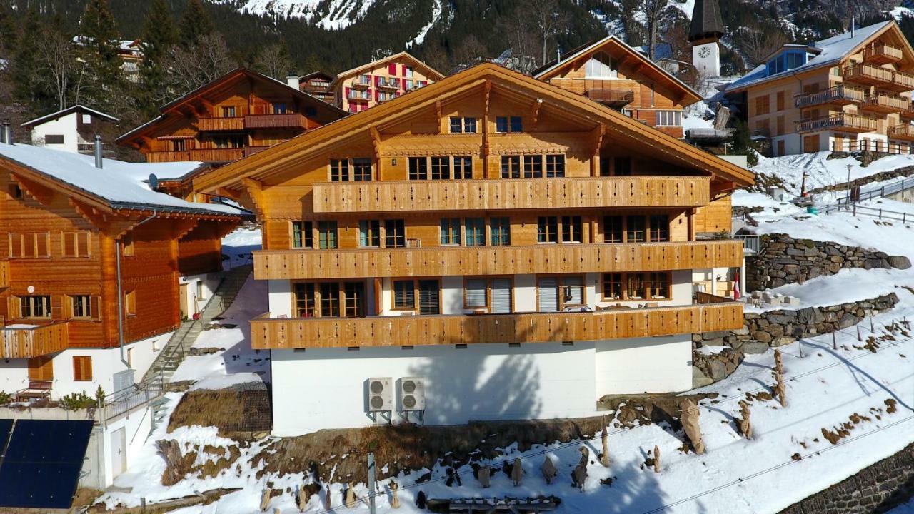 Holiday Flat #1, Chalet Aberot, Wengen, Switzerland ภายนอก รูปภาพ