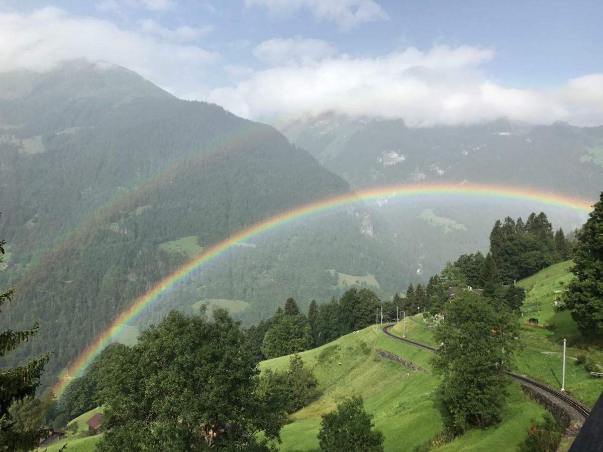 Holiday Flat #1, Chalet Aberot, Wengen, Switzerland ภายนอก รูปภาพ