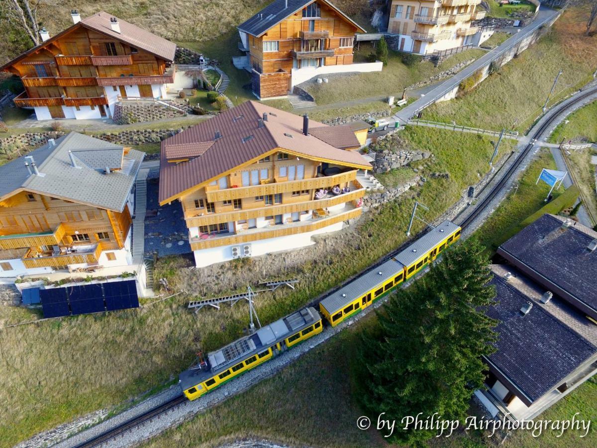 Holiday Flat #1, Chalet Aberot, Wengen, Switzerland ภายนอก รูปภาพ